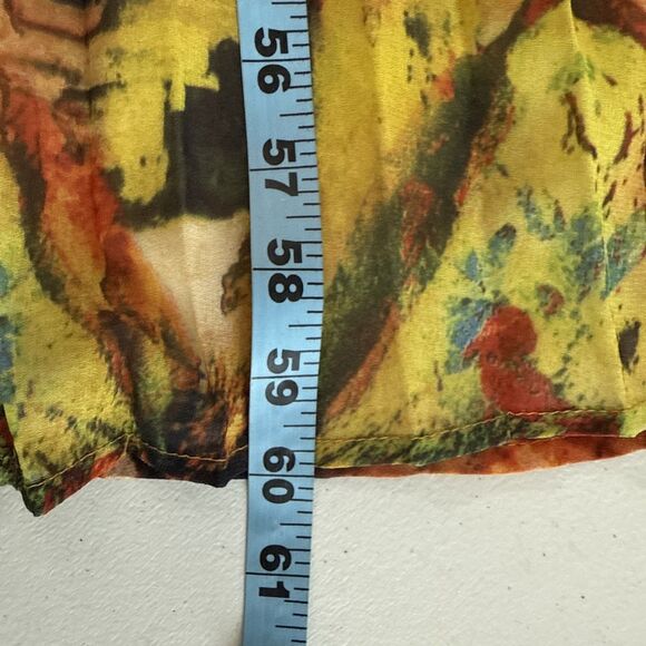 Latiste Maxi Dress Womens 3X Sheer Multicolor V Neck Vacation Formal - Picture 10 of 14